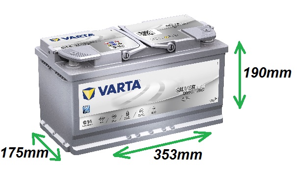 Varta SILVER AGM 12V/95Ah 850A (595901085) Štart-Stop