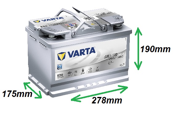 Varta SILVER AGM 12V/70Ah 760A (570901076) Štart-stop