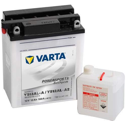 12V/12Ah 120A Varta 512013012