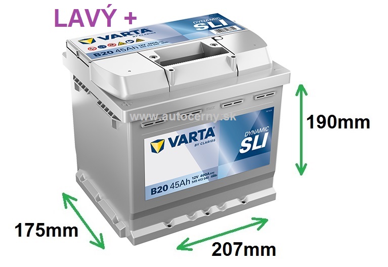 Varta SLI 12V/45Ah - 400A LAVÝ+ (545413040) B20