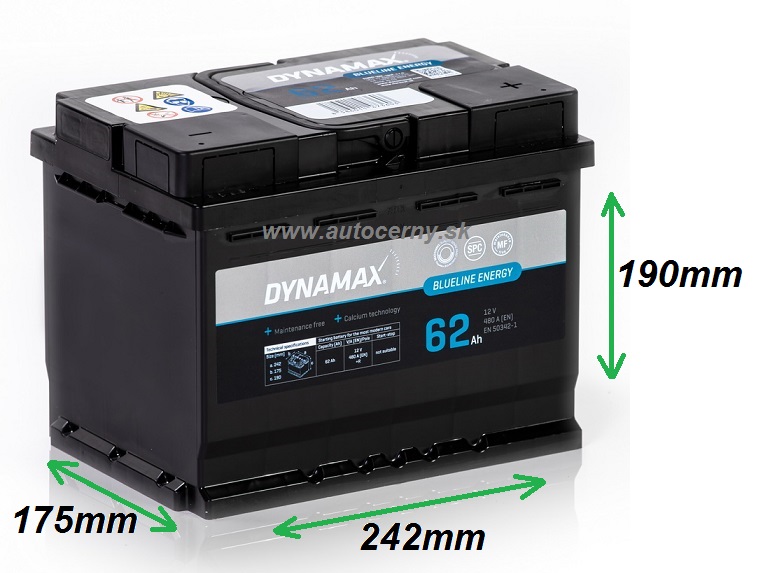 Dynamax Blueline 12V/62Ah 480A