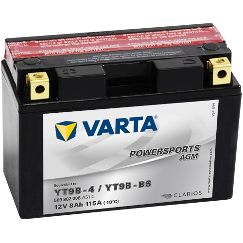 12V/9Ah 80A Varta 509902008 AGM