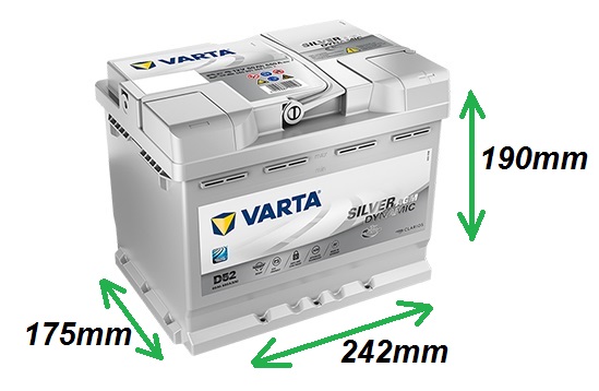 Varta SILVER AGM 12V/60Ah 680A (560901068) Štart-Stop