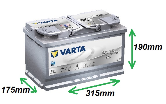 Varta SILVER AGM 12V/80Ah 800A (580901080) Štart-Stop