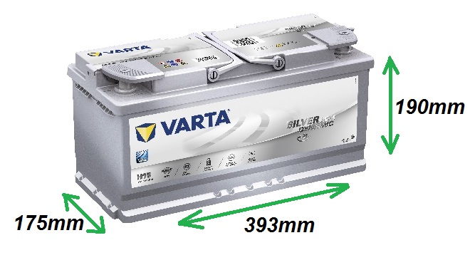 Varta SILVER AGM 12V/105Ah 950A (605901095) Štart-Stop