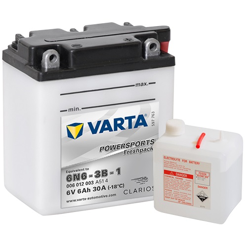 6V/6Ah 30A Varta 006012003