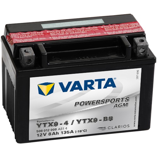 12V/8Ah 80A Varta 508012008 AGM