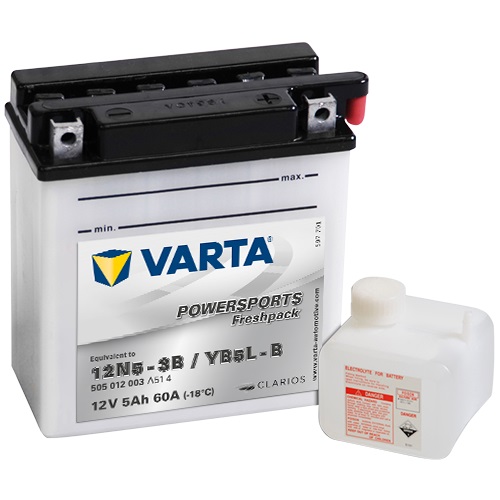 12V/5Ah 30A Varta 505012003