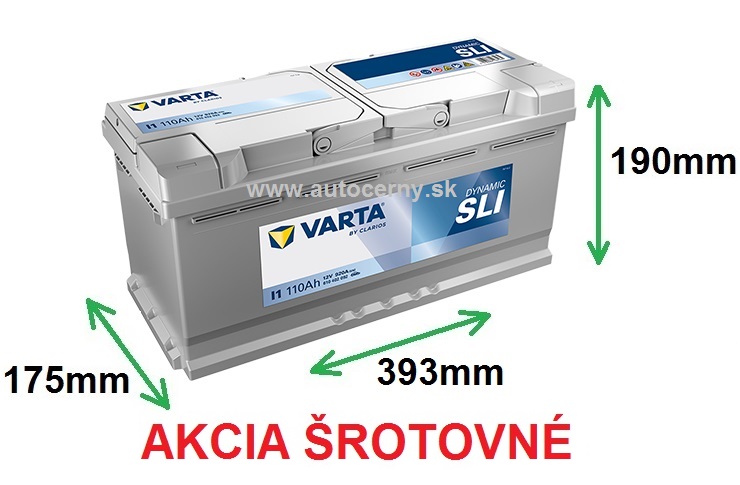 Akcia Varta SLI 12V/110Ah - 920A I1