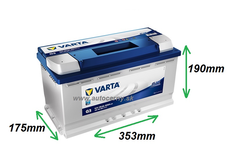 Varta Blue 12V/95Ah - 800A (595402080) G3
