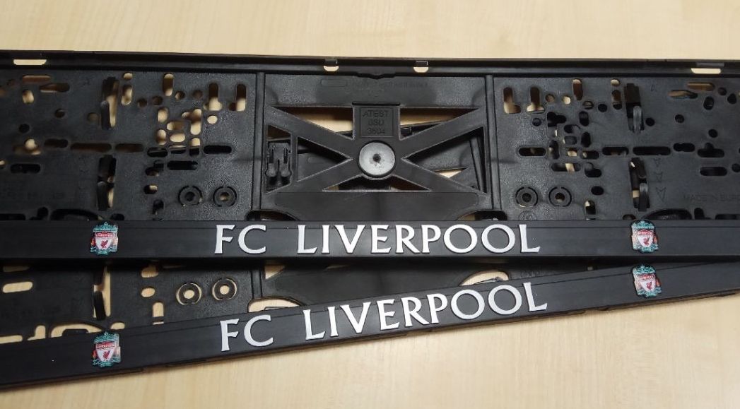 3D Držiak ŠPZ FC LIVERPOOL (2ks)